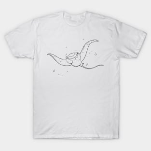 Manta Ray - Line Art T-Shirt